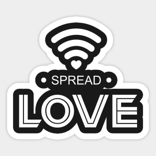 Spread love wifi peace Sticker